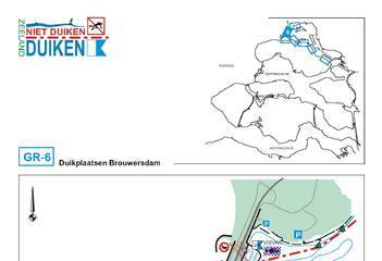Brouwersdam overzichtskaart