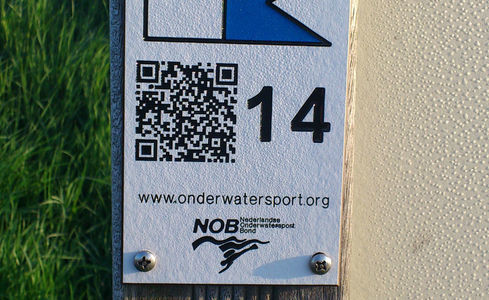 QR-code duikplaats Nieuwe Kerkweg, Den Osse