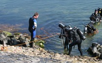 Dreischor Gemaal glibberend te water