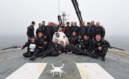 Het duikteam van Expeditie Zuid 2016 - Foto: Joost van Uffelen