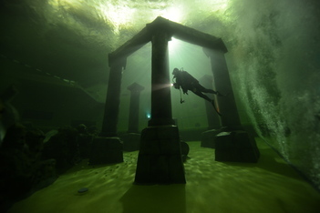 Duiker in het onderwaterdecor van TODI - Foto: TODI